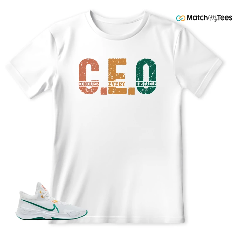 NIKE RENEW ELEVATE 3 WHITE MALACHITE SNEAKER Matching Tees t-shirt