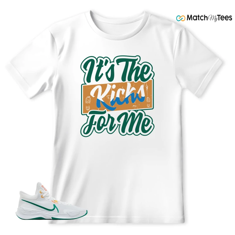NIKE RENEW ELEVATE 3 WHITE MALACHITE SNEAKER Matching Tees t-shirt