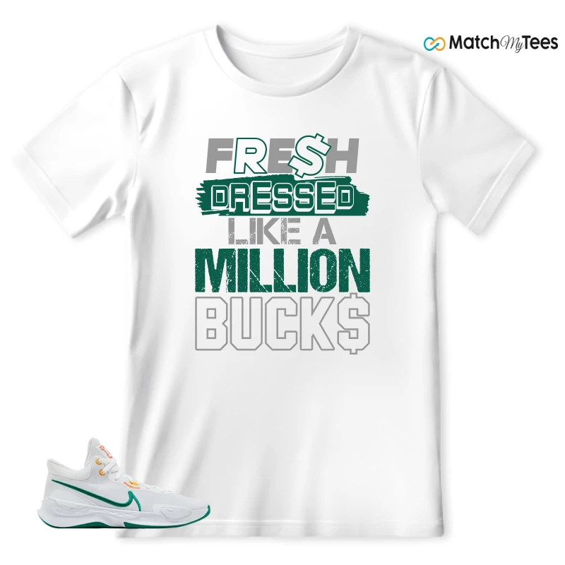 NIKE RENEW ELEVATE 3 WHITE MALACHITE SNEAKER Matching Tees t-shirt