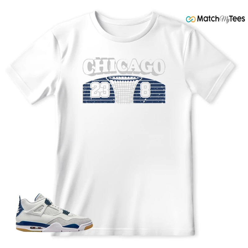NIKE SB X AIR JORDAN 4 NAVY SNEAKER Matching Tees t-shirt