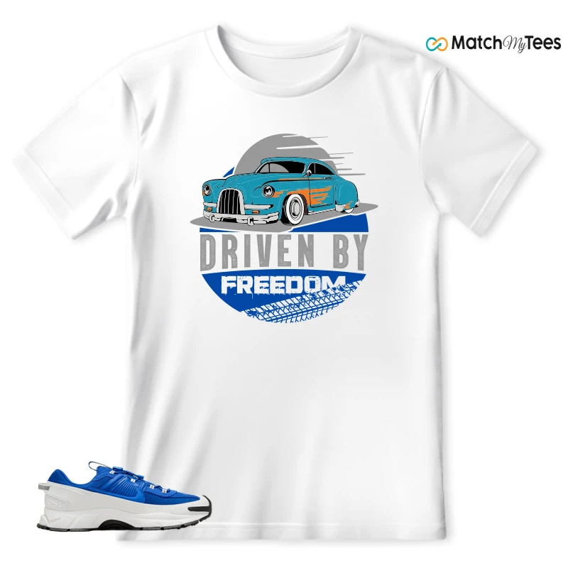 NIKE ZOOM VOMERO 5 ROAM RACER BLUE SNEAKER Matching Tees t-shirt
