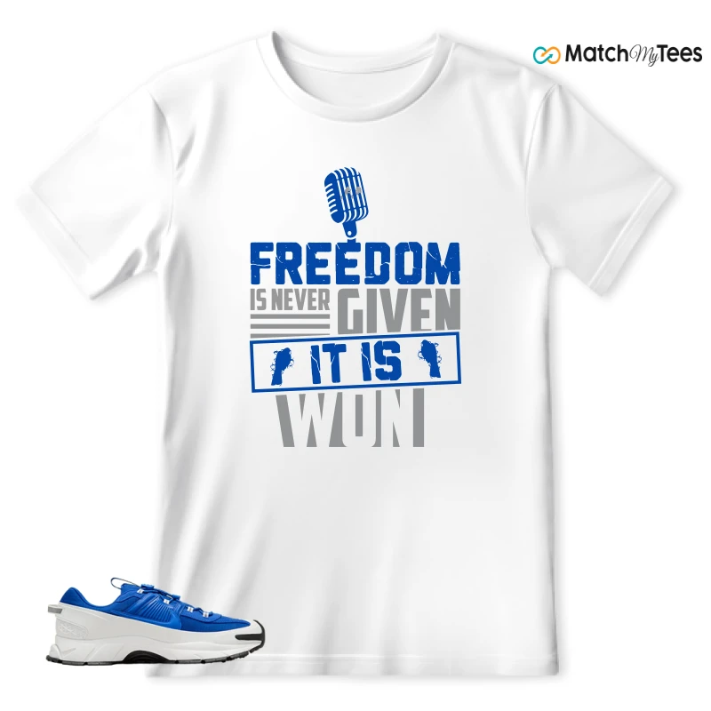 NIKE ZOOM VOMERO 5 ROAM RACER BLUE SNEAKER Matching Tees t-shirt