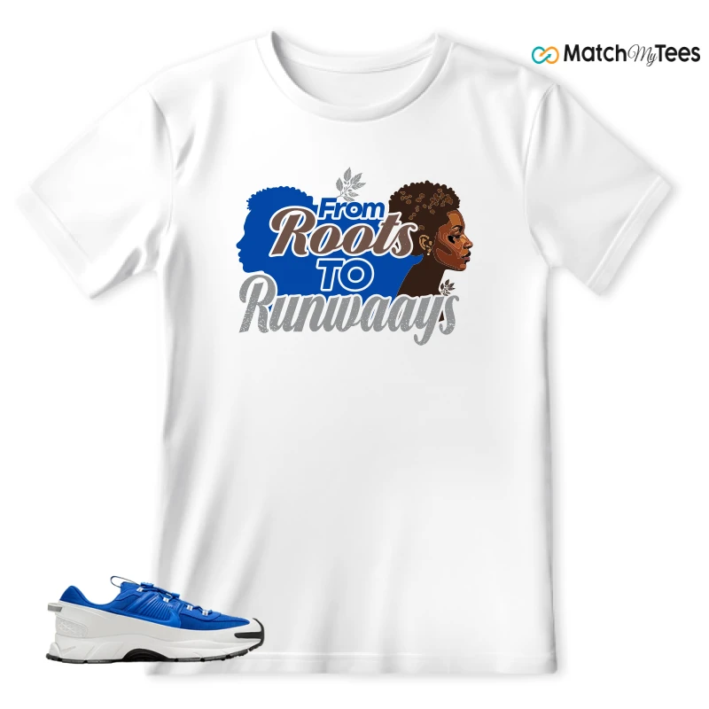 NIKE ZOOM VOMERO 5 ROAM RACER BLUE SNEAKER Matching Tees t-shirt