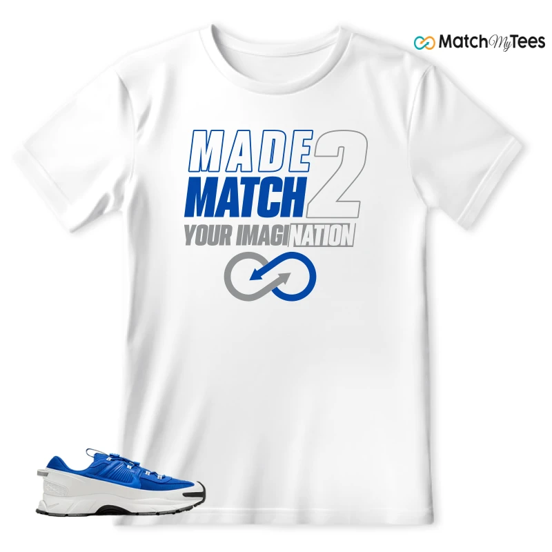 NIKE ZOOM VOMERO 5 ROAM RACER BLUE SNEAKER Matching Tees t-shirt