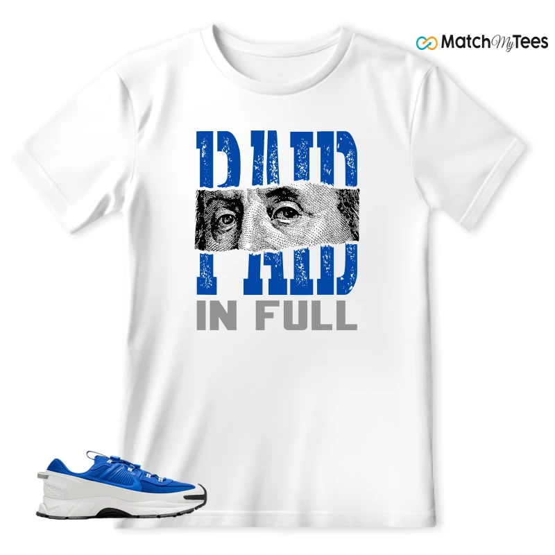NIKE ZOOM VOMERO 5 ROAM RACER BLUE SNEAKER Matching Tees t-shirt