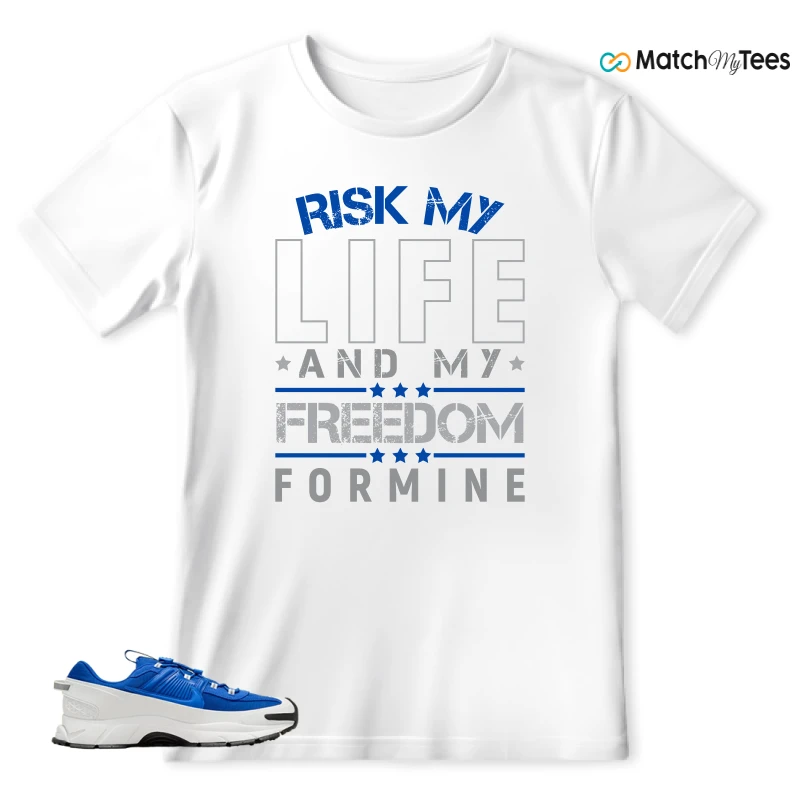 NIKE ZOOM VOMERO 5 ROAM RACER BLUE SNEAKER Matching Tees t-shirt