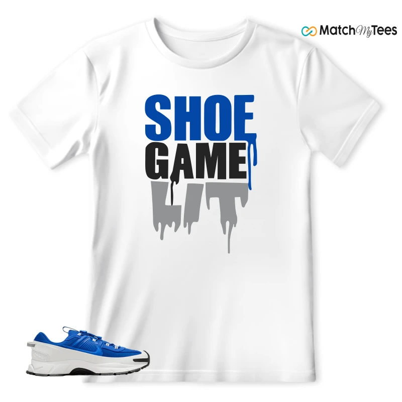 NIKE ZOOM VOMERO 5 ROAM RACER BLUE SNEAKER Matching Tees t-shirt