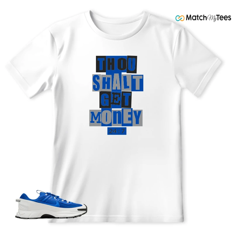 NIKE ZOOM VOMERO 5 ROAM RACER BLUE SNEAKER Matching Tees t-shirt