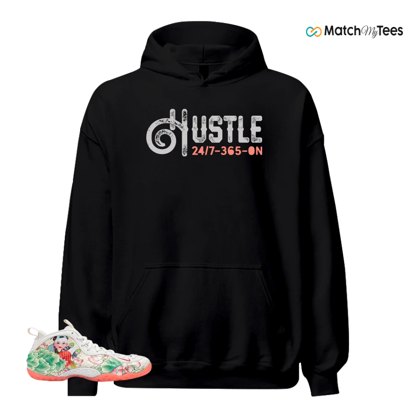 NIKE AIR FOAMPOSITE ONE TIANJIN 2.0 SNEAKER/WHITE/LIGHT POISON GREEN/BLACK/LAVA GLOW/TOUR YELLOW matching Hoodie