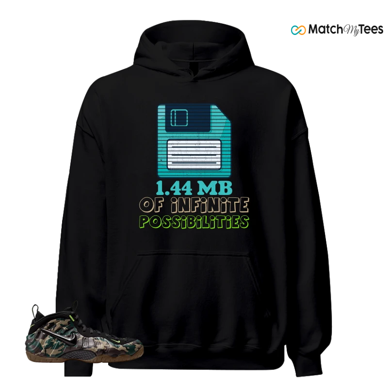 NIKE AIR FOAMPOSITE PRO GREEN CAMO SNEAKER Matching Tees hoodie