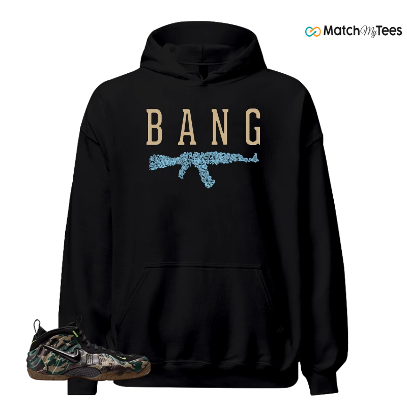 NIKE AIR FOAMPOSITE PRO GREEN CAMO SNEAKER Matching Tees hoodie