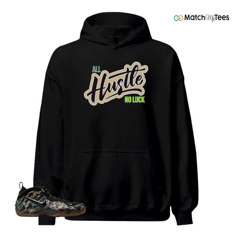 NIKE AIR FOAMPOSITE PRO GREEN CAMO SNEAKER Matching Tees hoodie