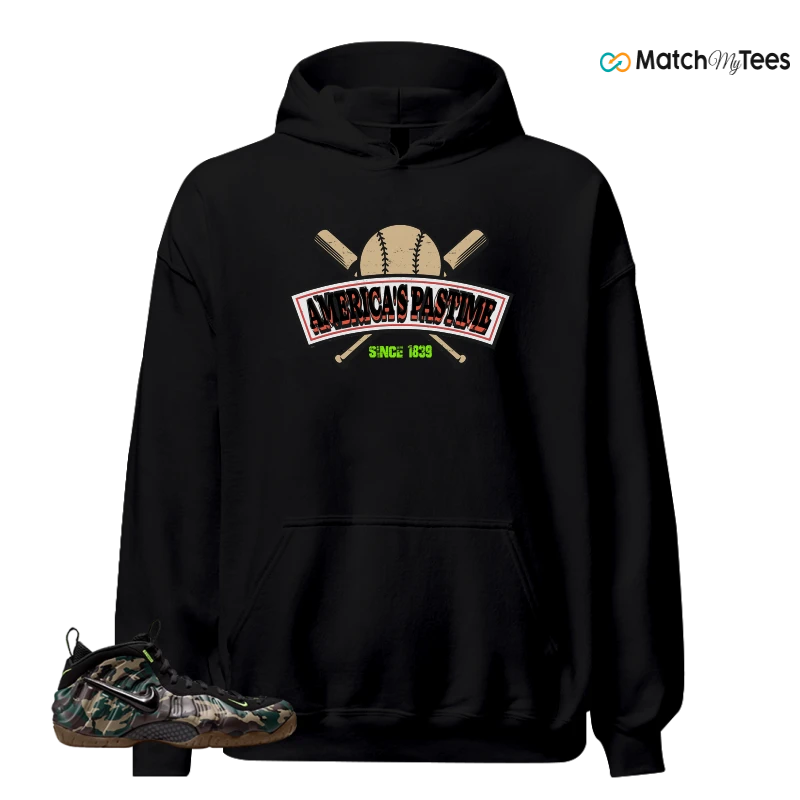 NIKE AIR FOAMPOSITE PRO GREEN CAMO SNEAKER Matching Tees hoodie