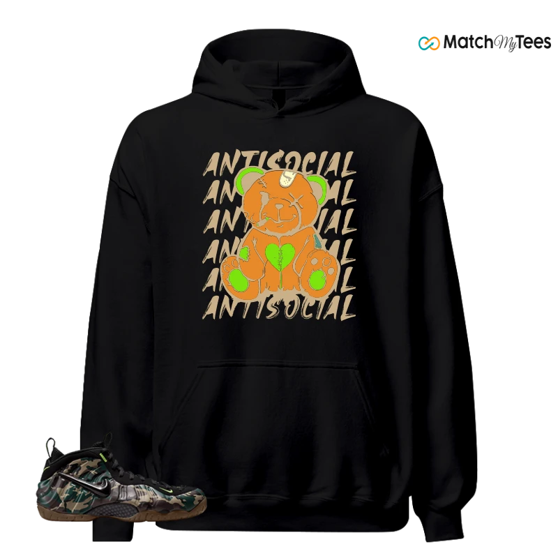 NIKE AIR FOAMPOSITE PRO GREEN CAMO SNEAKER Matching Tees hoodie