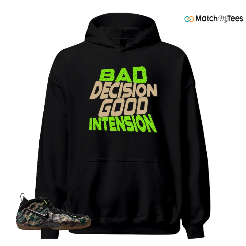 NIKE AIR FOAMPOSITE PRO GREEN CAMO SNEAKER Matching Tees hoodie