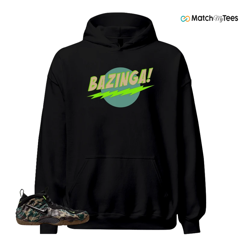 NIKE AIR FOAMPOSITE PRO GREEN CAMO SNEAKER Matching Tees hoodie
