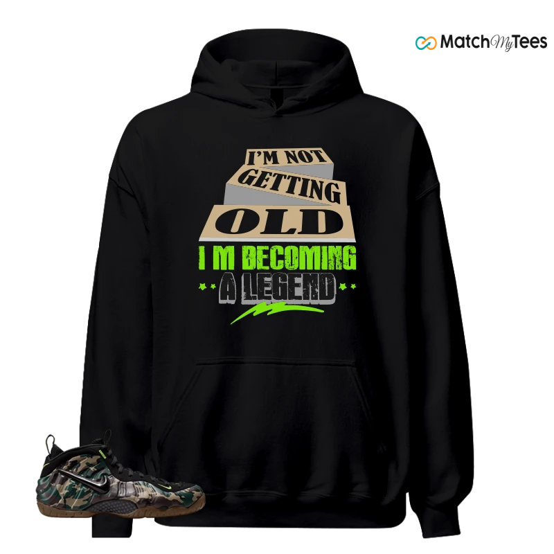NIKE AIR FOAMPOSITE PRO GREEN CAMO SNEAKER Matching Tees hoodie