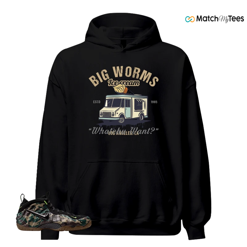 NIKE AIR FOAMPOSITE PRO GREEN CAMO SNEAKER Matching Tees hoodie