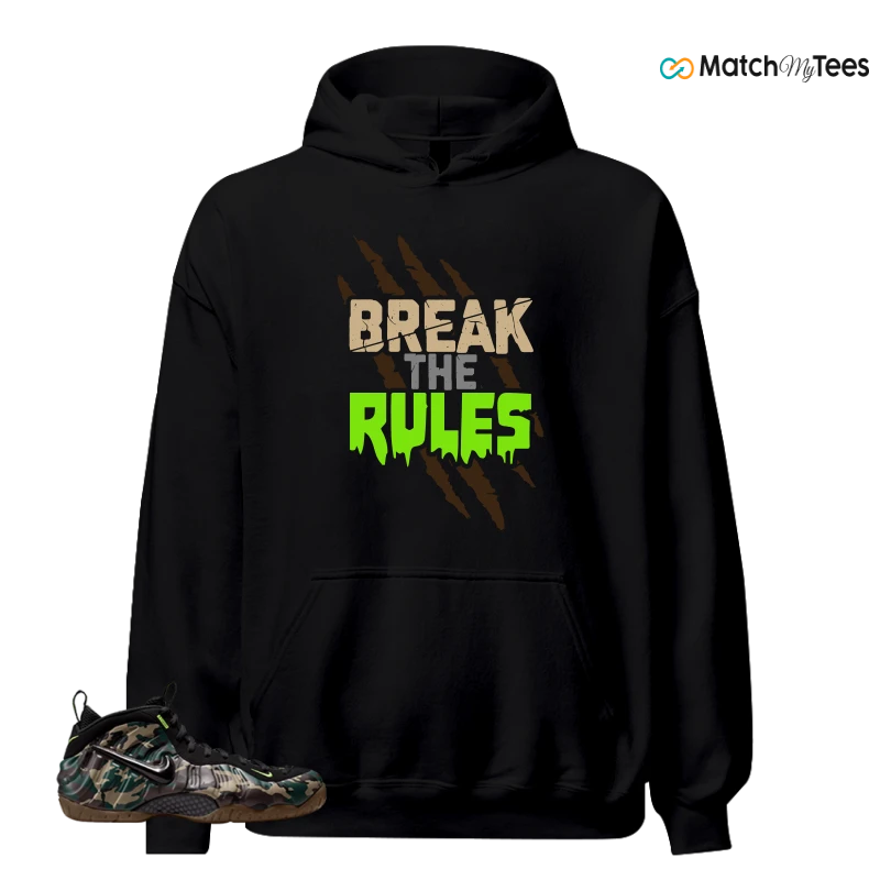 NIKE AIR FOAMPOSITE PRO GREEN CAMO SNEAKER Matching Tees hoodie