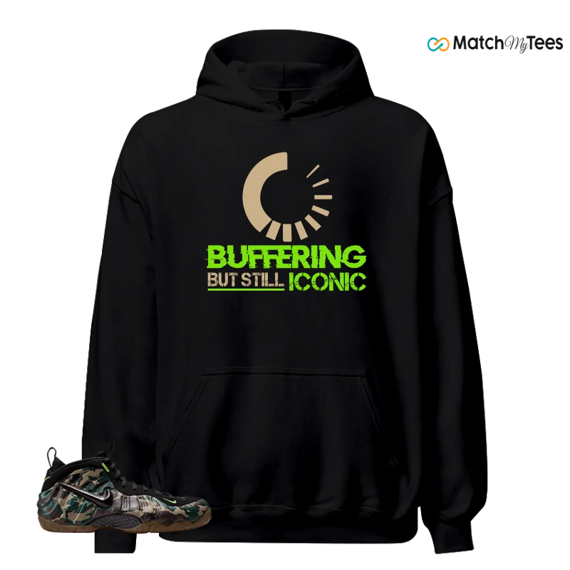 NIKE AIR FOAMPOSITE PRO GREEN CAMO SNEAKER Matching Tees hoodie