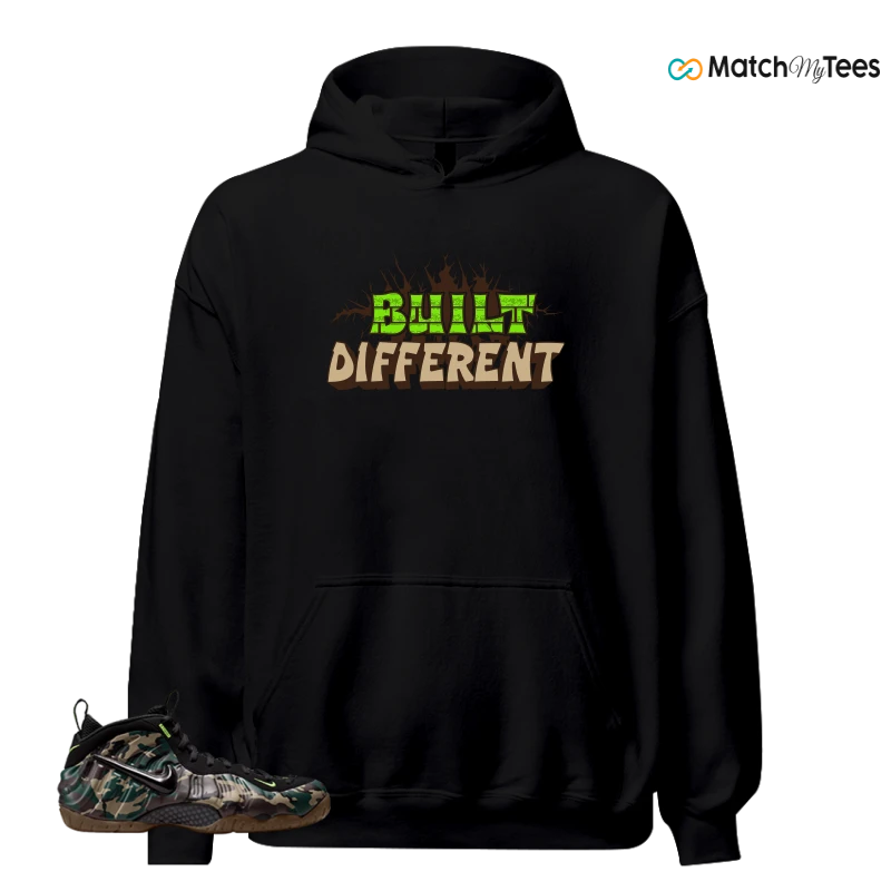NIKE AIR FOAMPOSITE PRO GREEN CAMO SNEAKER Matching Tees hoodie