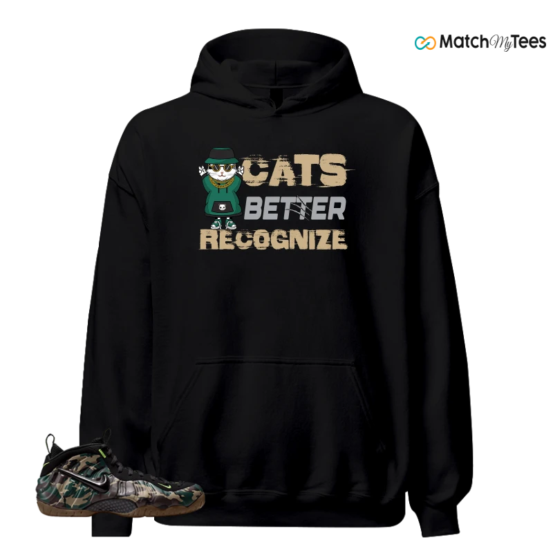 NIKE AIR FOAMPOSITE PRO GREEN CAMO SNEAKER Matching Tees hoodie
