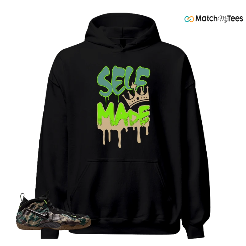 NIKE AIR FOAMPOSITE PRO GREEN CAMO SNEAKER Matching Tees hoodie