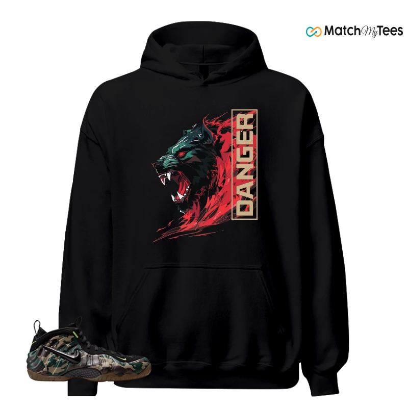 NIKE AIR FOAMPOSITE PRO GREEN CAMO SNEAKER Matching Tees hoodie