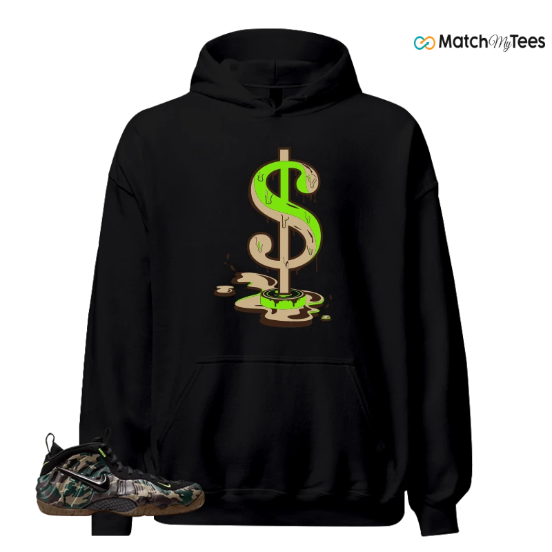 NIKE AIR FOAMPOSITE PRO GREEN CAMO SNEAKER Matching Tees hoodie