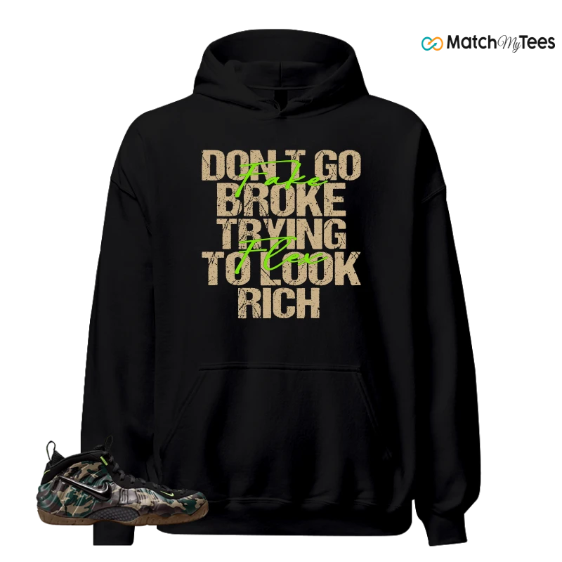 NIKE AIR FOAMPOSITE PRO GREEN CAMO SNEAKER Matching Tees hoodie