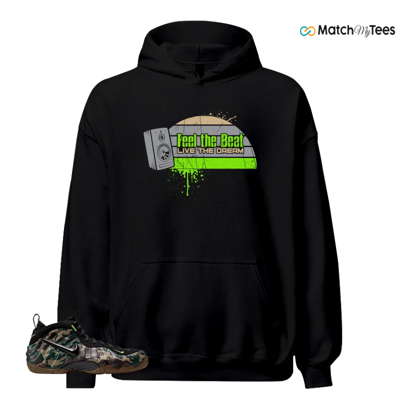NIKE AIR FOAMPOSITE PRO GREEN CAMO SNEAKER Matching Tees hoodie