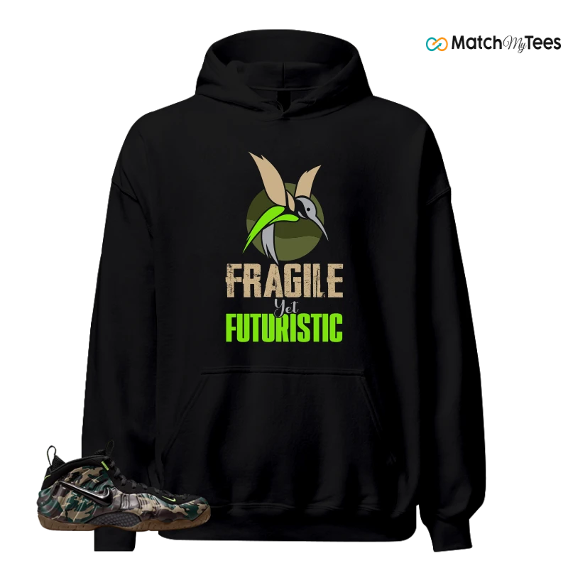 NIKE AIR FOAMPOSITE PRO GREEN CAMO SNEAKER Matching Tees hoodie
