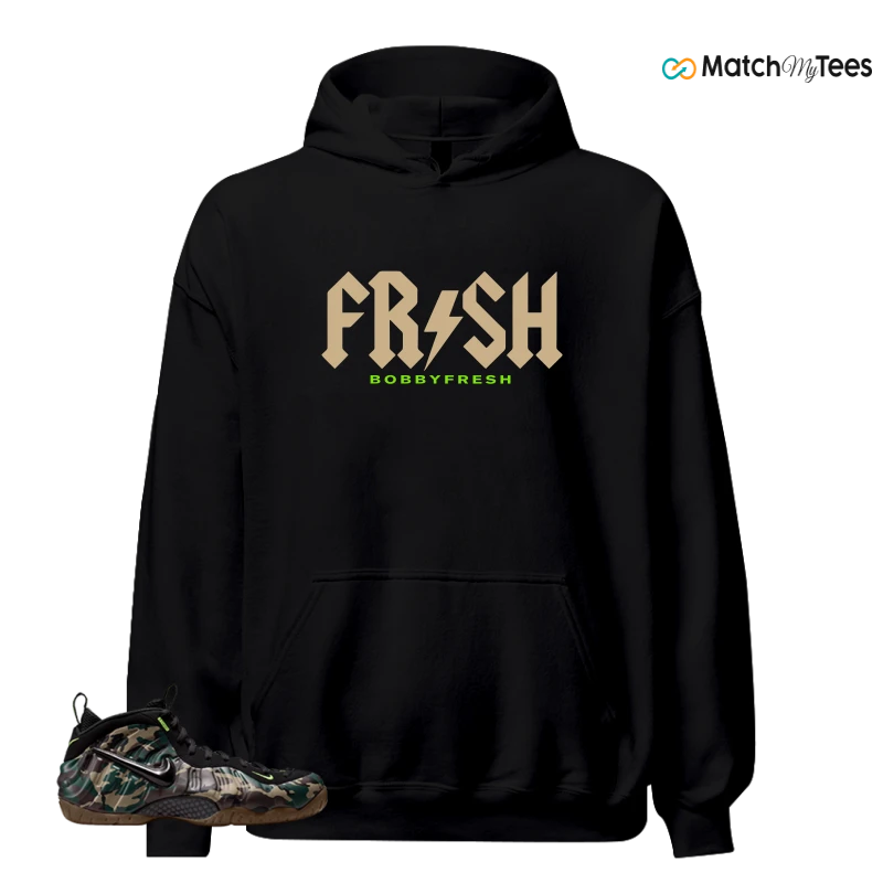 NIKE AIR FOAMPOSITE PRO GREEN CAMO SNEAKER Matching Tees hoodie