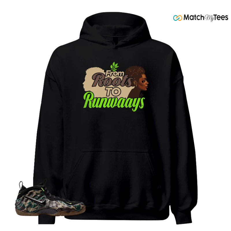 NIKE AIR FOAMPOSITE PRO GREEN CAMO SNEAKER Matching Tees hoodie