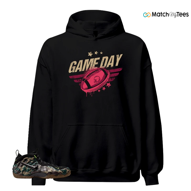 NIKE AIR FOAMPOSITE PRO GREEN CAMO SNEAKER Matching Tees hoodie