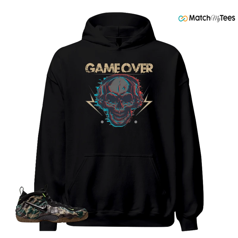 NIKE AIR FOAMPOSITE PRO GREEN CAMO SNEAKER Matching Tees hoodie