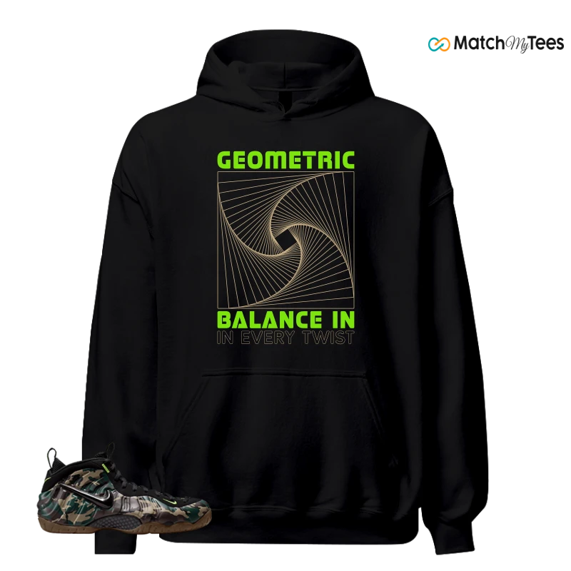 NIKE AIR FOAMPOSITE PRO GREEN CAMO SNEAKER Matching Tees hoodie