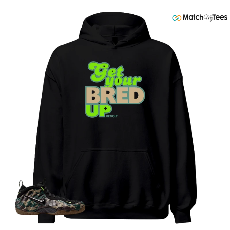NIKE AIR FOAMPOSITE PRO GREEN CAMO SNEAKER Matching Tees hoodie