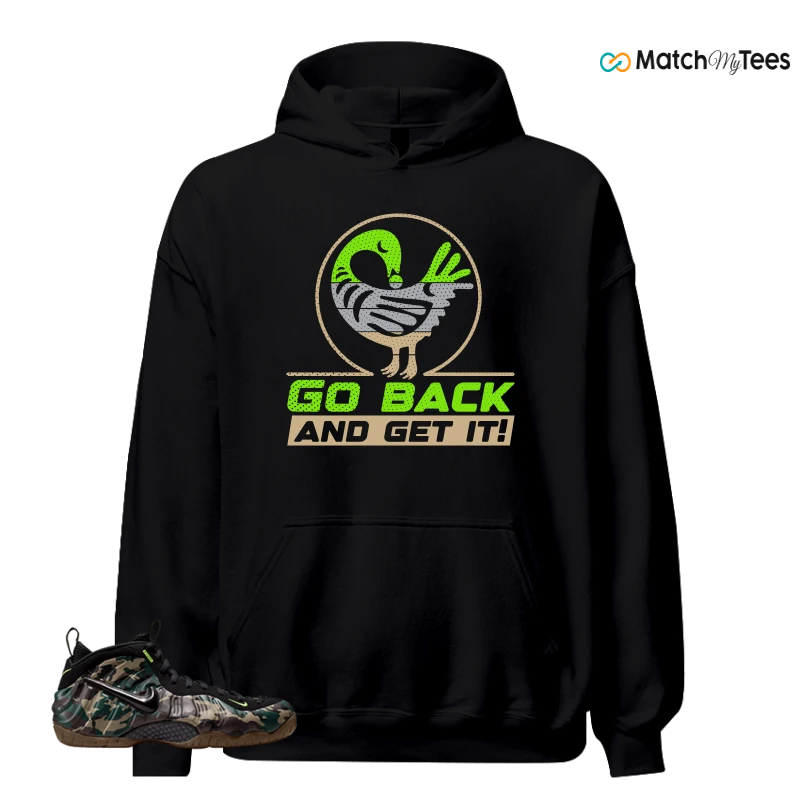NIKE AIR FOAMPOSITE PRO GREEN CAMO SNEAKER Matching Tees hoodie