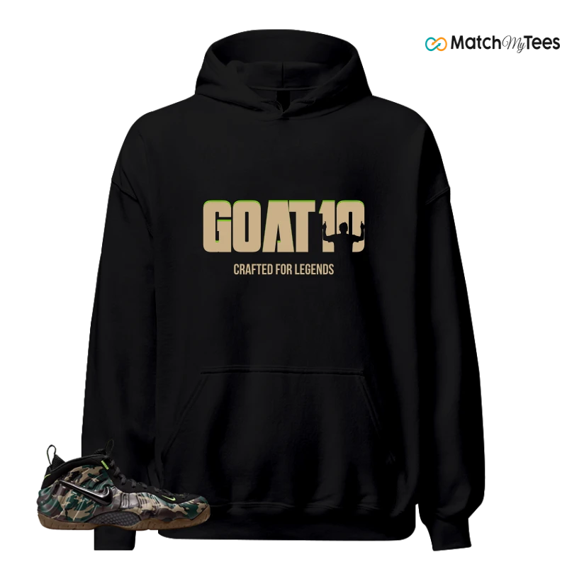 NIKE AIR FOAMPOSITE PRO GREEN CAMO SNEAKER Matching Tees hoodie