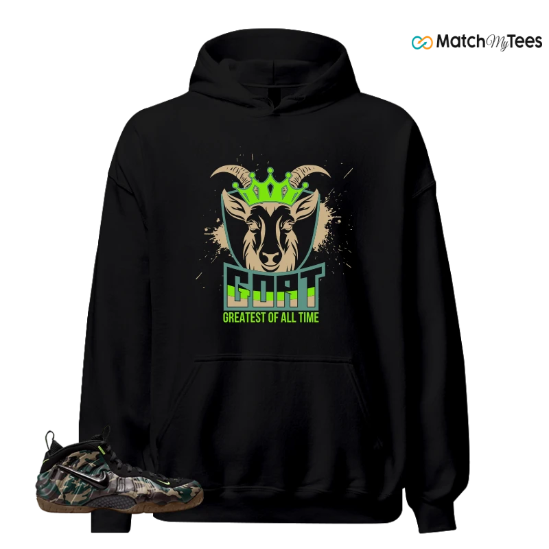NIKE AIR FOAMPOSITE PRO GREEN CAMO SNEAKER Matching Tees hoodie