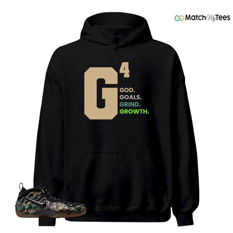 NIKE AIR FOAMPOSITE PRO GREEN CAMO SNEAKER Matching Tees hoodie