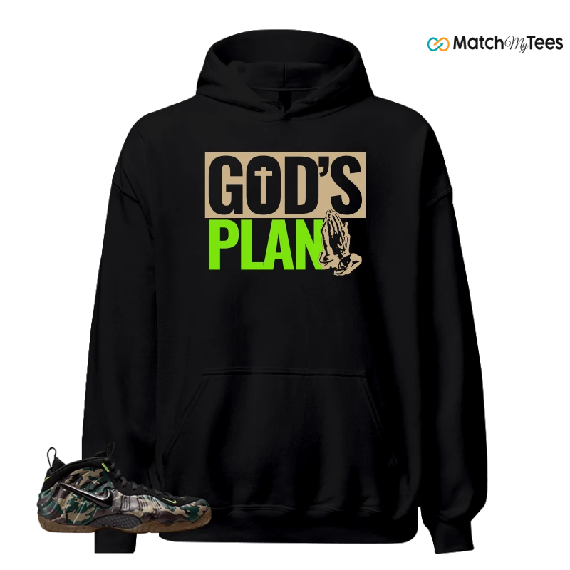 NIKE AIR FOAMPOSITE PRO GREEN CAMO SNEAKER Matching Tees hoodie