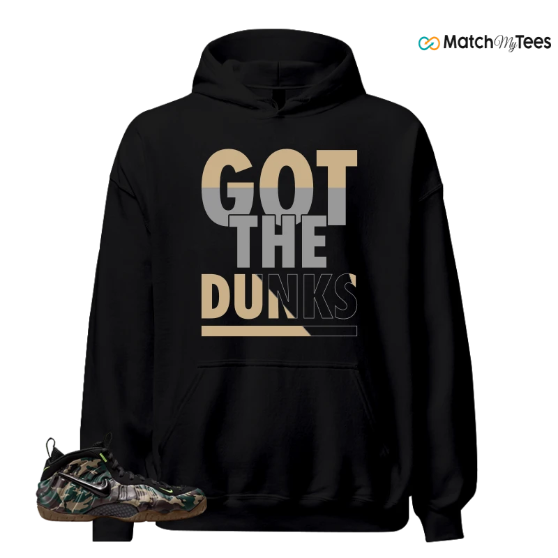 NIKE AIR FOAMPOSITE PRO GREEN CAMO SNEAKER Matching Tees hoodie