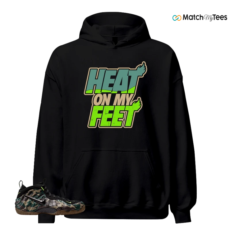 NIKE AIR FOAMPOSITE PRO GREEN CAMO SNEAKER Matching Tees hoodie