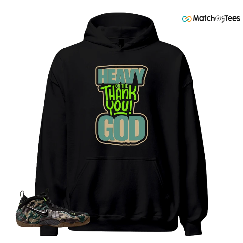 NIKE AIR FOAMPOSITE PRO GREEN CAMO SNEAKER Matching Tees hoodie