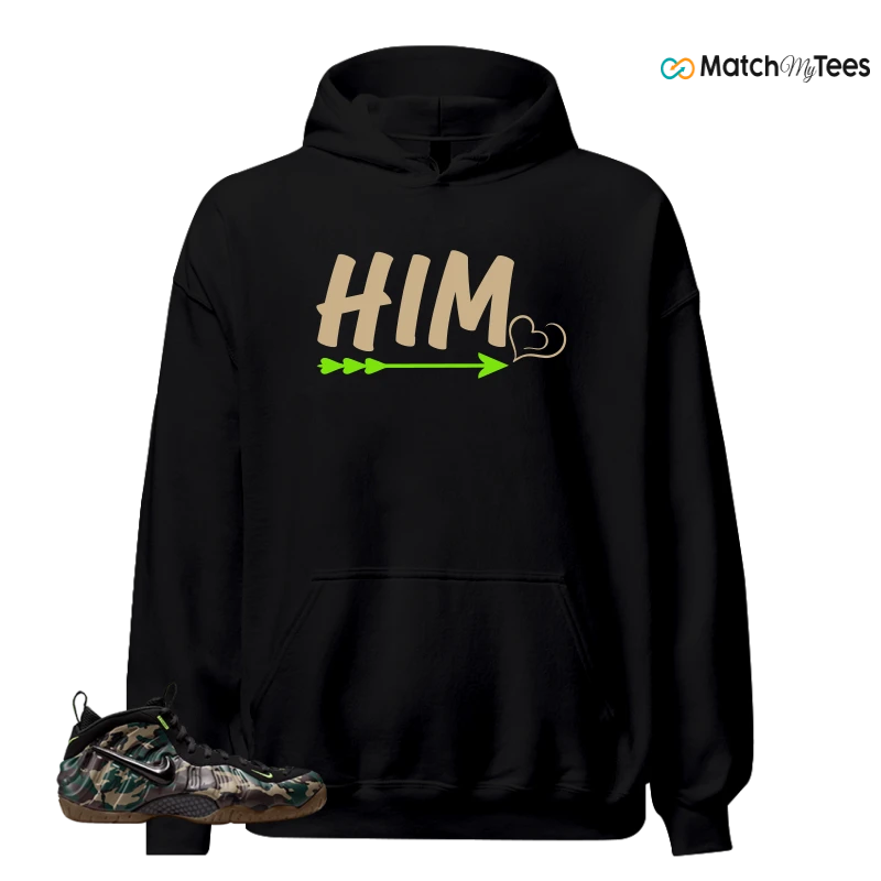 NIKE AIR FOAMPOSITE PRO GREEN CAMO SNEAKER Matching Tees hoodie