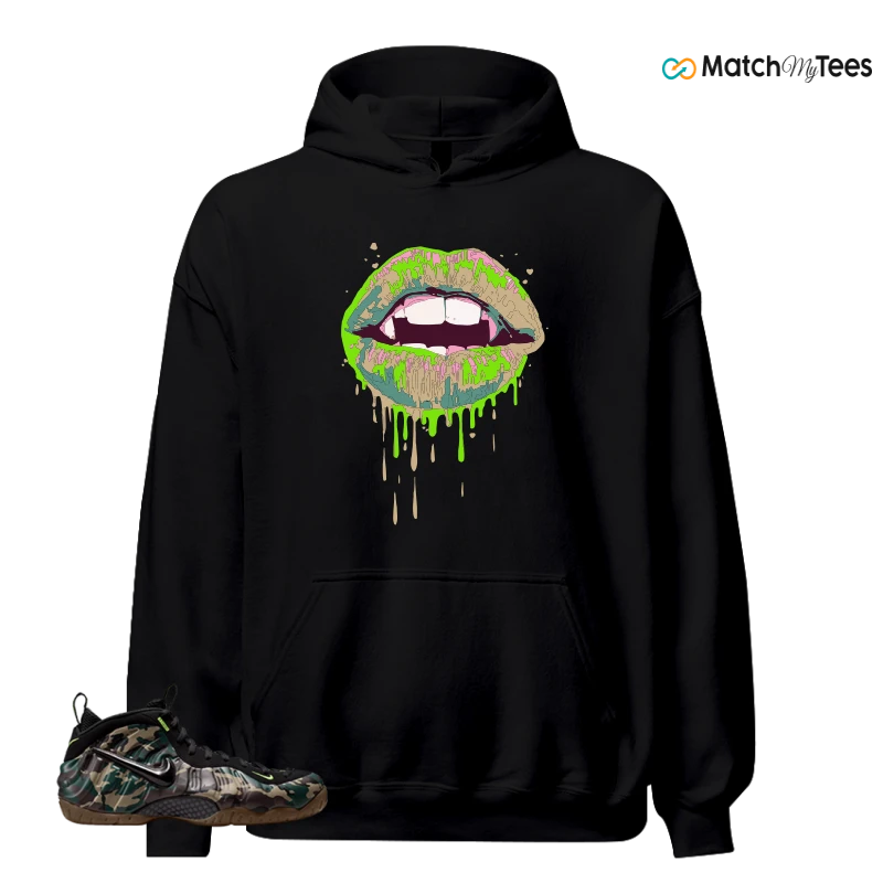 NIKE AIR FOAMPOSITE PRO GREEN CAMO SNEAKER Matching Tees hoodie