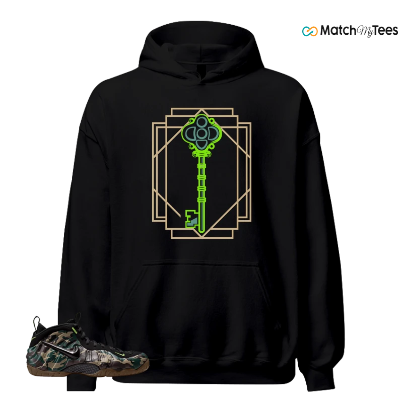 NIKE AIR FOAMPOSITE PRO GREEN CAMO SNEAKER Matching Tees hoodie