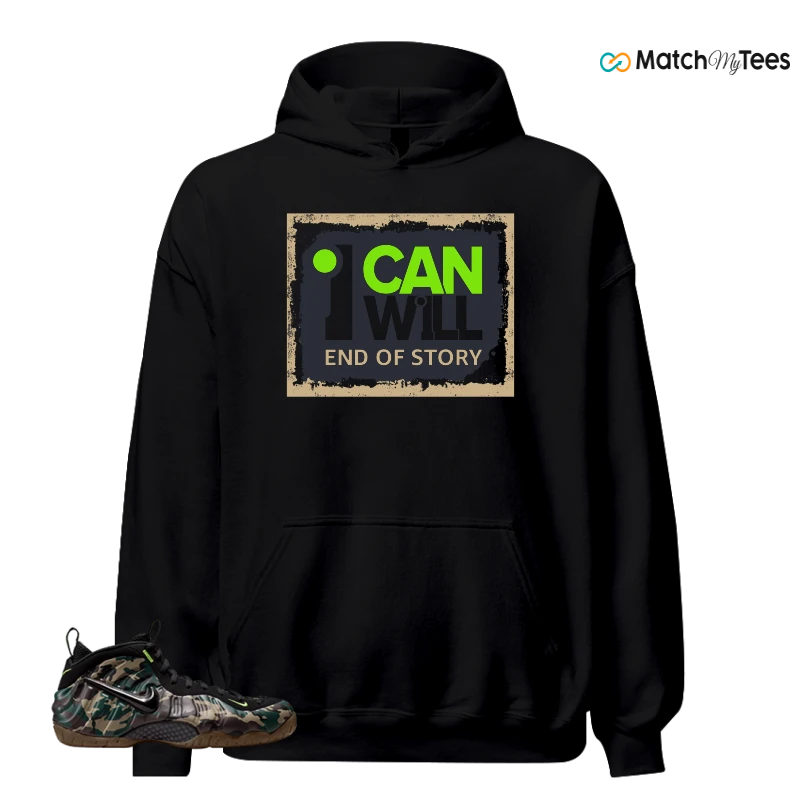 NIKE AIR FOAMPOSITE PRO GREEN CAMO SNEAKER Matching Tees hoodie